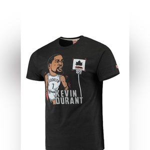 Kevin Durant Brooklyn Nets Caricature Tri-Blend T-Shirt - Heathered Charcoal